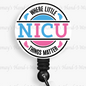 Cute Nurse NICU Retractable Badge Reel