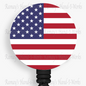 Patriotic USA Flag Retractable Badge Reel