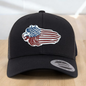 "This Is My Pride Flag" Custom Trucker Hat, w/ an Engraved Acrylic USA Flag Patch, One SizeFit Most, USA Dad Gifts, Adjustable Mesh Snapback Closure