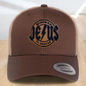 Christian Trucker Hat, Jesus Highway To Heaven Trucker Hat, Leatherette Patch Snapback Closure