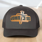 Custom Trucker Hat, with John 3:16 Leatherette Patch, One Size Fit Most, USA Dad Gifts, Adjustable Mesh Snapback Closure