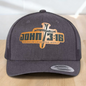 Custom Trucker Hat, with John 3:16 Leatherette Patch, One Size Fit Most, USA Dad Gifts, Adjustable Mesh Snapback Closure