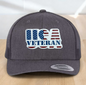 American Flag Custom Trucker Hat, w/ a Engraved Acrylic USA Veteran Flag Patch, One Size Fit Most, USA Dad Gifts, Adjustable Mesh Snapback Closure