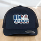 American Flag Custom Trucker Hat, w/ a Engraved Acrylic USA Veteran Flag Patch, One Size Fit Most, USA Dad Gifts, Adjustable Mesh Snapback Closure