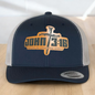 Custom Trucker Hat, with John 3:16 Leatherette Patch, One Size Fit Most, USA Dad Gifts, Adjustable Mesh Snapback Closure